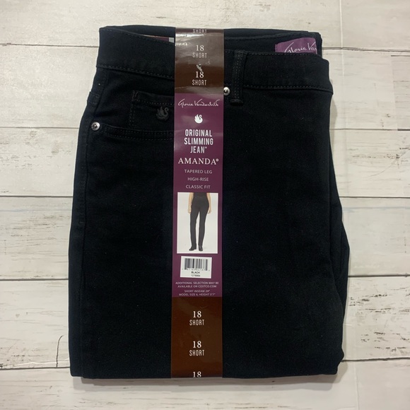 New Gloria Vanderbilt Amanda Jeans Sz. 18 short - Picture 1 of 10